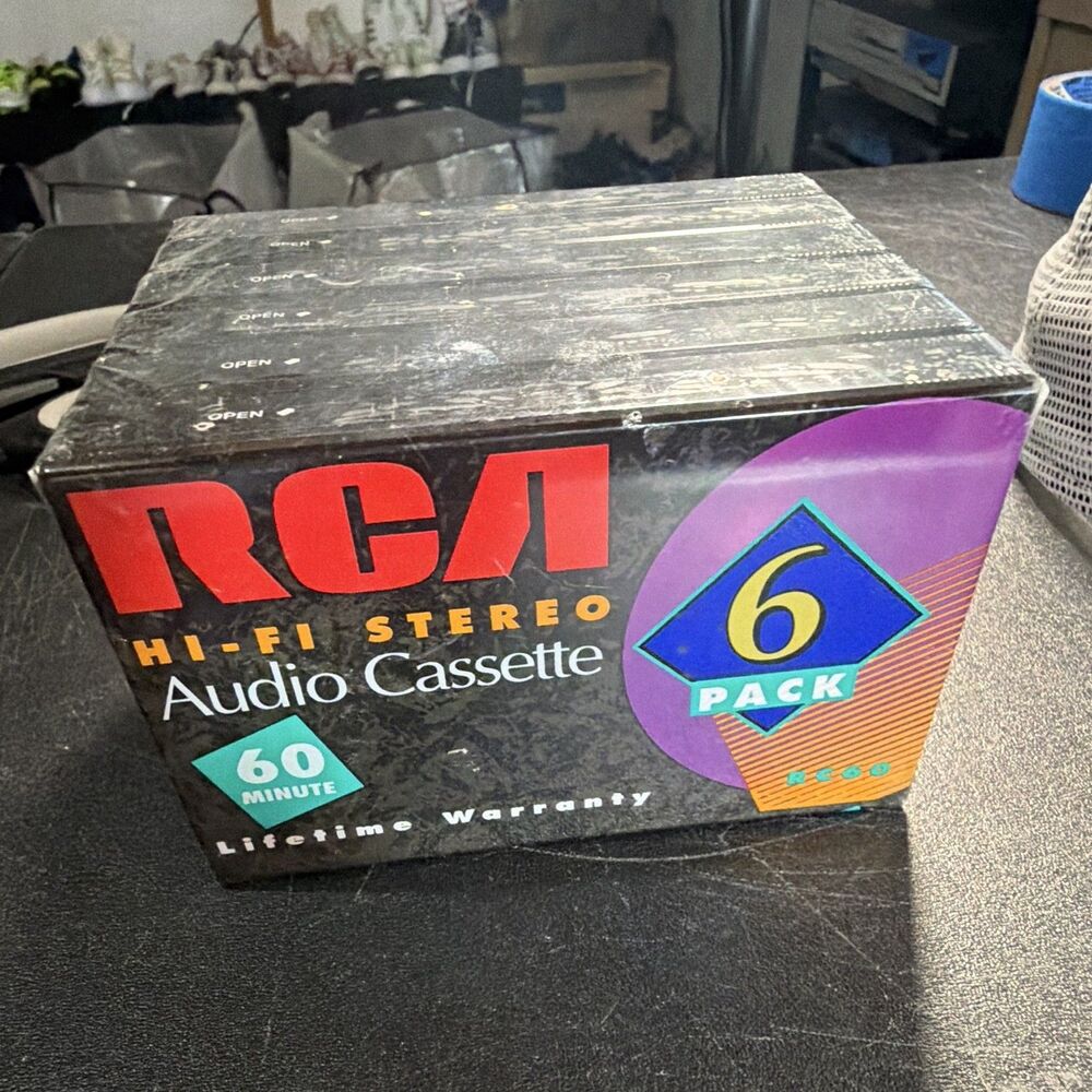 RCA RC60 Hi-Fi Stereo Recordable Audio Cassette Tapes 60 Min 6-Pack 1998